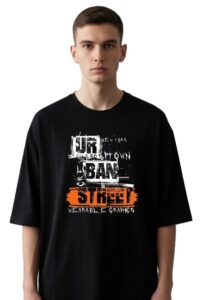 Round Neck Street Graphic Print Design T-Shirt For Men