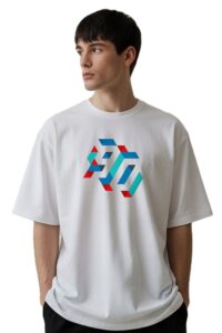 Round Neck 90 Graphic Print Design T-Shirt For Men