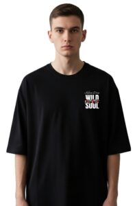 Round Neck Wild Sool Graphic Print Design T-Shirt For Men