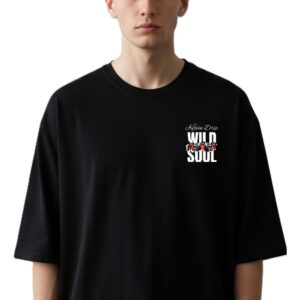 Round Neck Wild Sool Graphic Print Design T-Shirt For Men