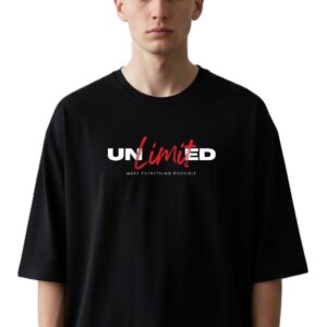 Round Neck Unlimited Print Design T-Shirt For Men