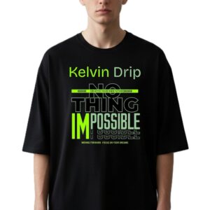 Round Neck Impossible Graphic Print Design T-Shirt For Men