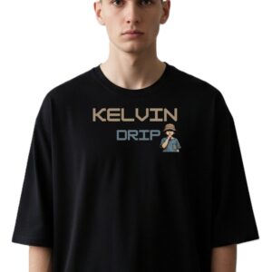 Round Neck Silent Child Print Design T-Shirt For Men