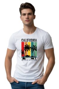 Round Neck Regular Size Graphic Print Design T-Shirt For Men