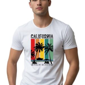 Round Neck Regular Size Graphic Print Design T-Shirt For Men